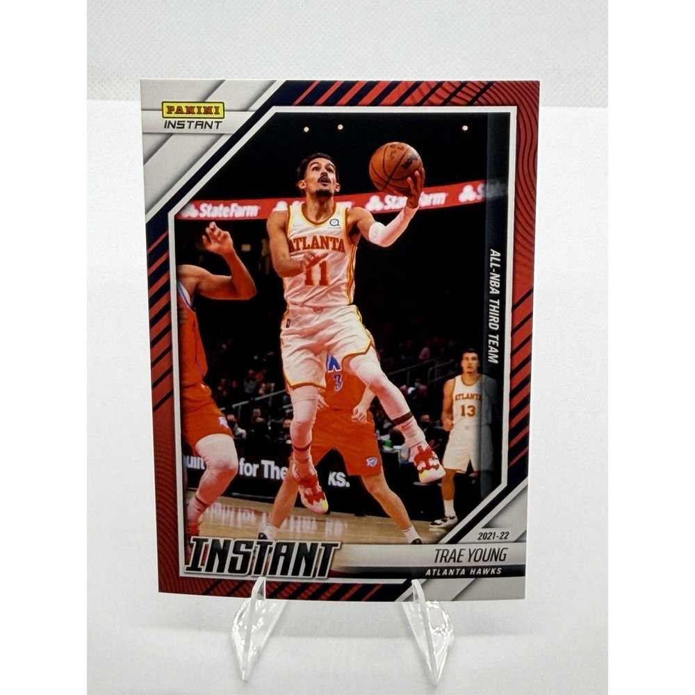 2021-22 Panini Instant Trae Young All-NBA Third Team Red /99 #285 Hawks
